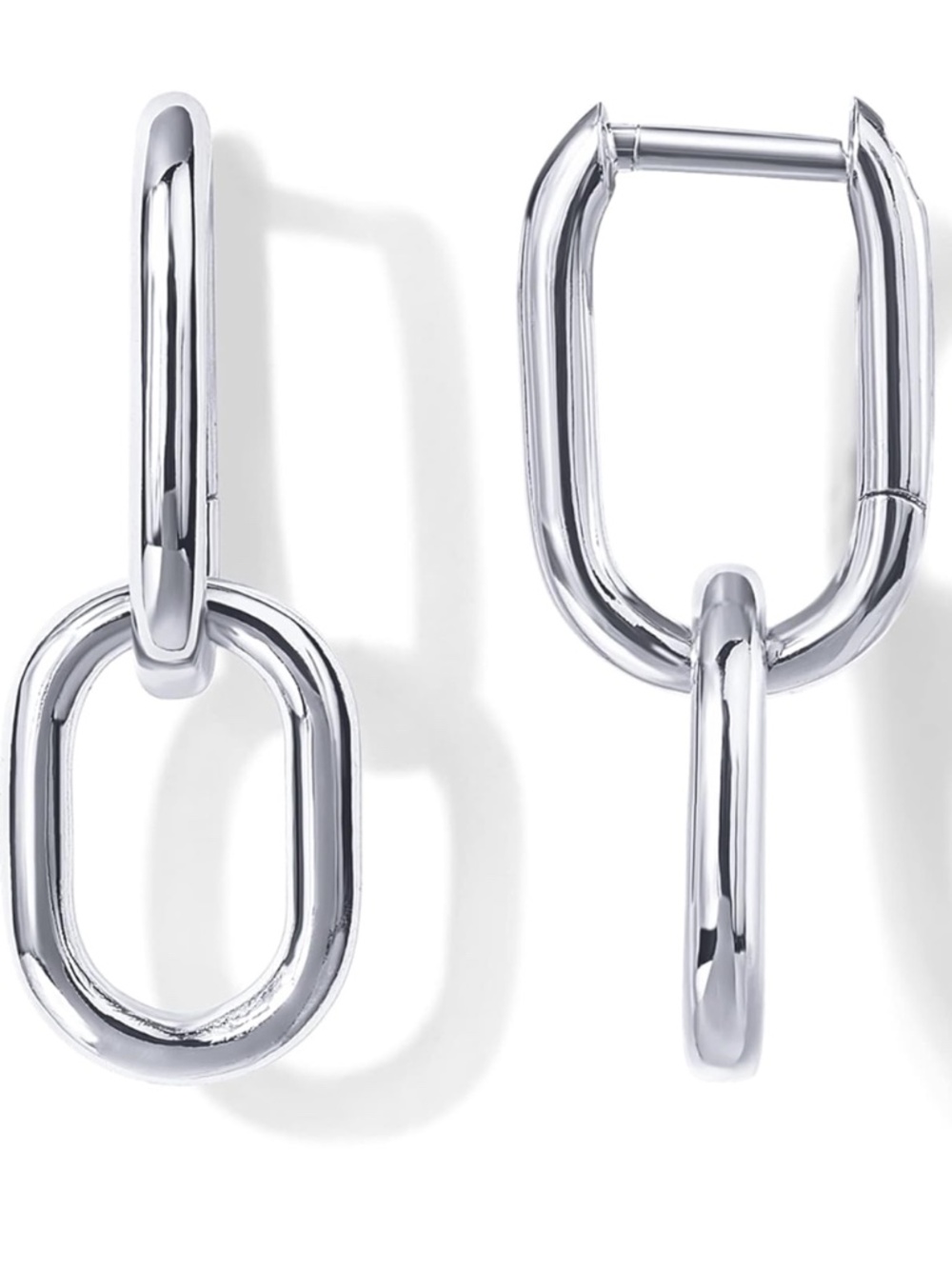 5 for $20: Pavoi silver convertible paperclip earrings
